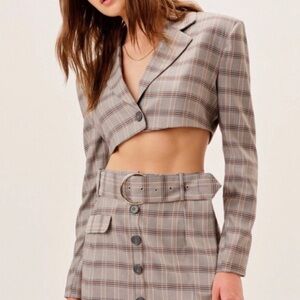 For Love and Lemons Kym Cropped Blazer